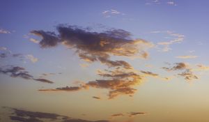 Preview wallpaper clouds, sky, sunset, beautiful, evening