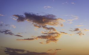 Preview wallpaper clouds, sky, sunset, beautiful, evening