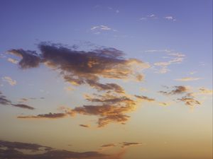 Preview wallpaper clouds, sky, sunset, beautiful, evening