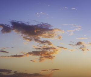 Preview wallpaper clouds, sky, sunset, beautiful, evening