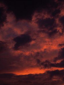 Preview wallpaper clouds, sky, sunset, dusk, pink
