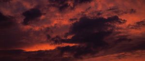 Preview wallpaper clouds, sky, sunset, dusk, pink
