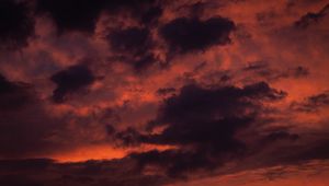Preview wallpaper clouds, sky, sunset, dusk, pink