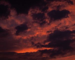 Preview wallpaper clouds, sky, sunset, dusk, pink