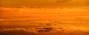 Preview wallpaper clouds, sky, sunset, yellow