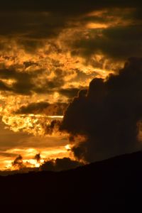 Preview wallpaper clouds, sky, sunset, dark
