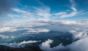 Preview wallpaper clouds, sky, top view