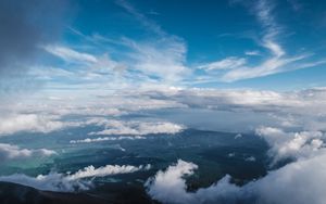 Preview wallpaper clouds, sky, top view