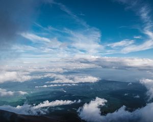 Preview wallpaper clouds, sky, top view