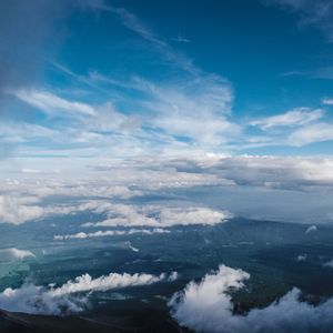 Preview wallpaper clouds, sky, top view