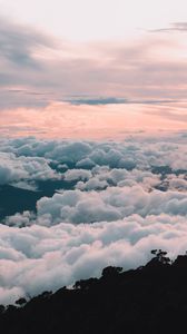 Preview wallpaper clouds, sky, trees, beautiful