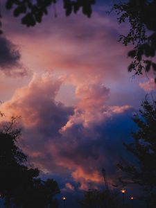 Preview wallpaper clouds, sky, twilight, dark, evening