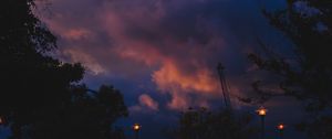 Preview wallpaper clouds, sky, twilight, dark, evening