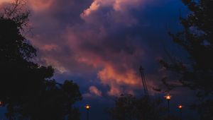 Preview wallpaper clouds, sky, twilight, dark, evening