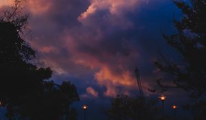 Preview wallpaper clouds, sky, twilight, dark, evening