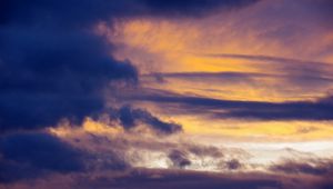 Preview wallpaper clouds, sky, twilight, blue
