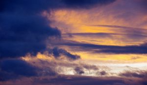 Preview wallpaper clouds, sky, twilight, blue