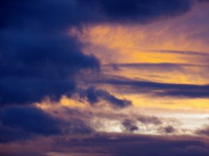 Preview wallpaper clouds, sky, twilight, blue