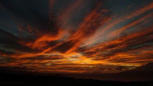 Preview wallpaper clouds, sky, twilight, nature, dark