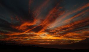 Preview wallpaper clouds, sky, twilight, nature, dark