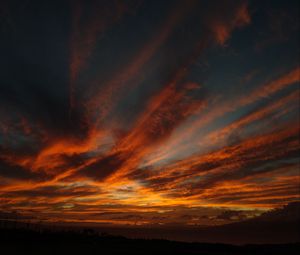 Preview wallpaper clouds, sky, twilight, nature, dark