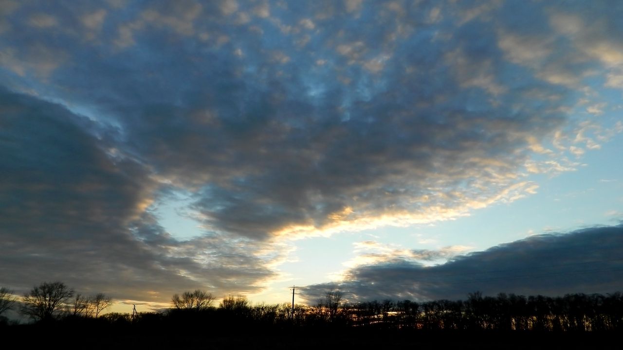 Wallpaper clouds, sky, twilight, silence