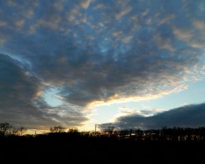 Preview wallpaper clouds, sky, twilight, silence