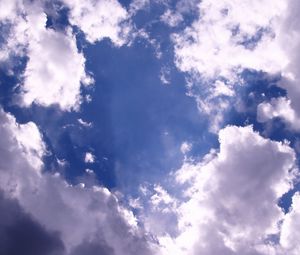 Preview wallpaper clouds, sky, white, blue, light