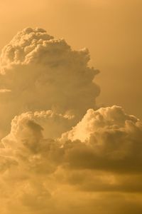 Preview wallpaper clouds, sky, yellow