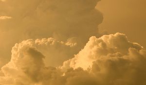 Preview wallpaper clouds, sky, yellow