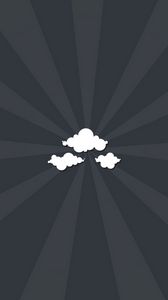 Preview wallpaper clouds, strips, vector