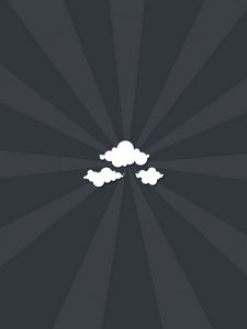 Preview wallpaper clouds, strips, vector