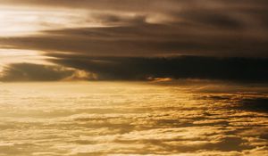 Preview wallpaper clouds, sunlight, aerial view, sky, overview