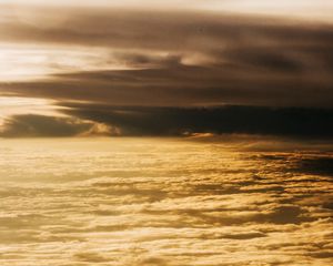 Preview wallpaper clouds, sunlight, aerial view, sky, overview