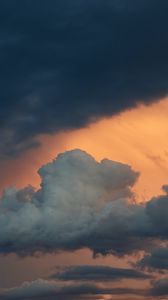 Preview wallpaper clouds, sunset, evening, sky