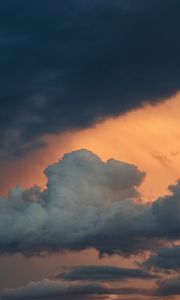 Preview wallpaper clouds, sunset, evening, sky