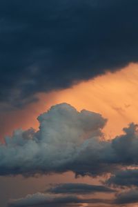 Preview wallpaper clouds, sunset, evening, sky