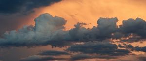 Preview wallpaper clouds, sunset, evening, sky