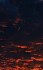 Preview wallpaper clouds, sunset, night