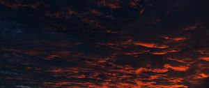 Preview wallpaper clouds, sunset, night