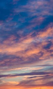 Preview wallpaper clouds, sunset, porous