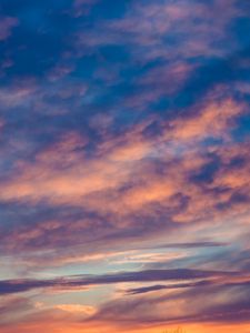 Preview wallpaper clouds, sunset, porous