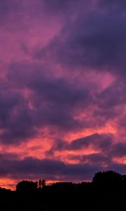 Preview wallpaper clouds, sunset, porous, sky, horizon