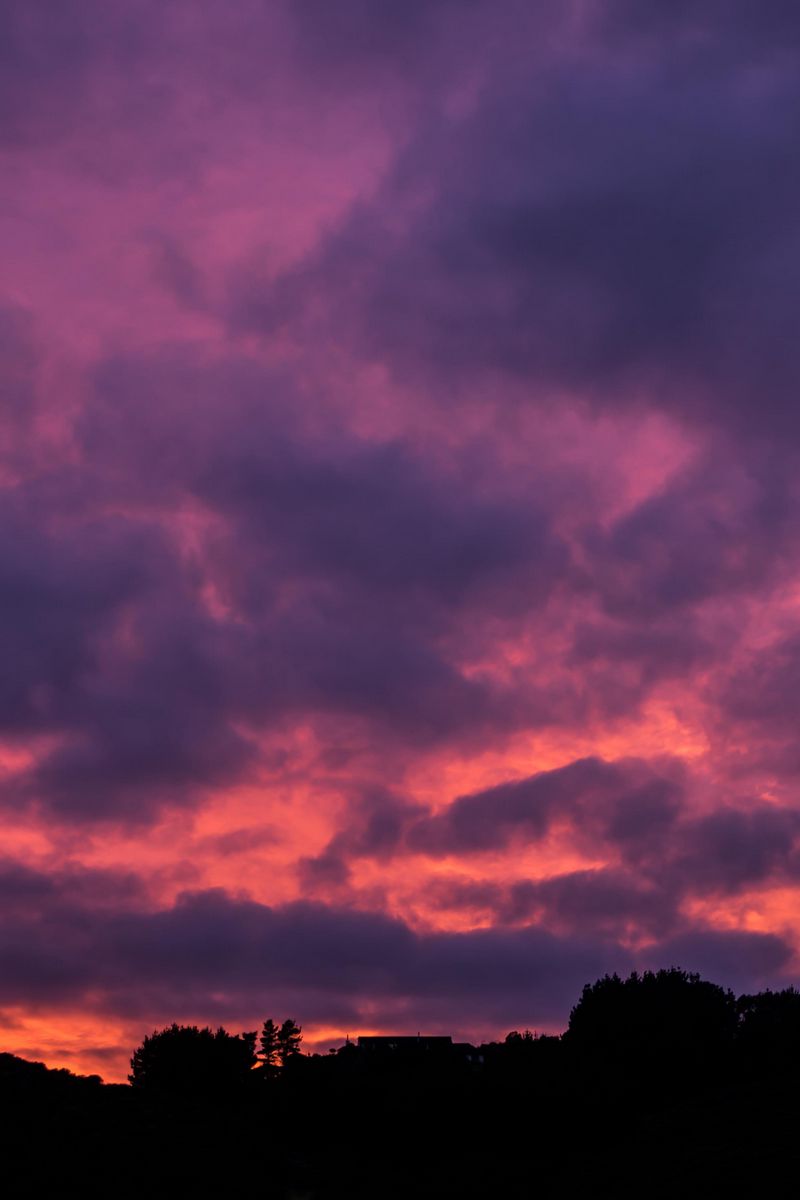 Download Wallpaper 800x1200 Clouds Sunset Porous Sky Horizon Iphone