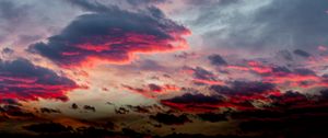 Preview wallpaper clouds, sunset, sky, pink