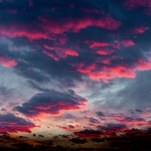 Preview wallpaper clouds, sunset, sky, pink