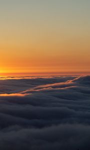 Preview wallpaper clouds, sunset, sky, height