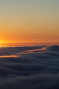 Preview wallpaper clouds, sunset, sky, height