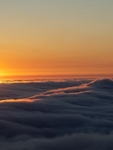 Preview wallpaper clouds, sunset, sky, height