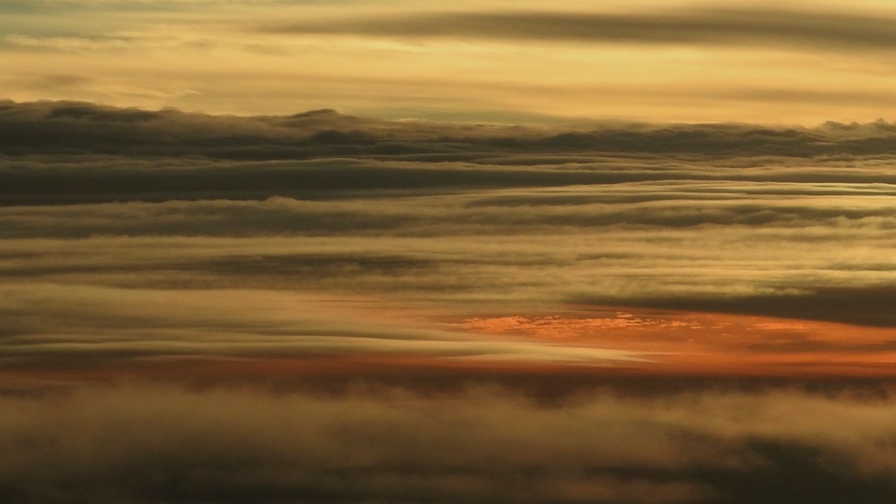 Wallpaper clouds, sunset, sky, dusk
